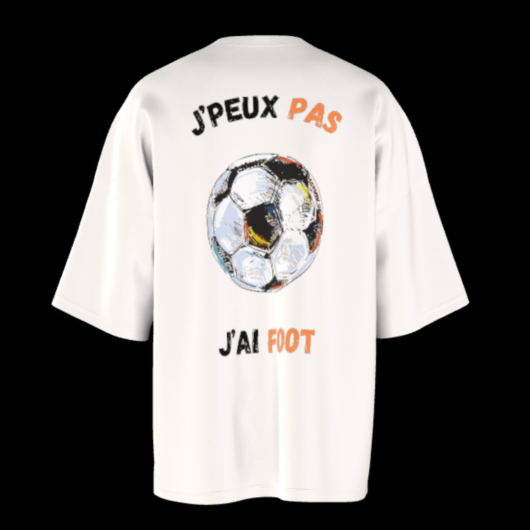 T-shirt unisexe épais ras du cou | J'peux pas j'ai foot