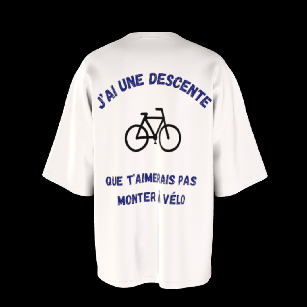 T-shirt unisexe épais ras du cou | Déscente vélo