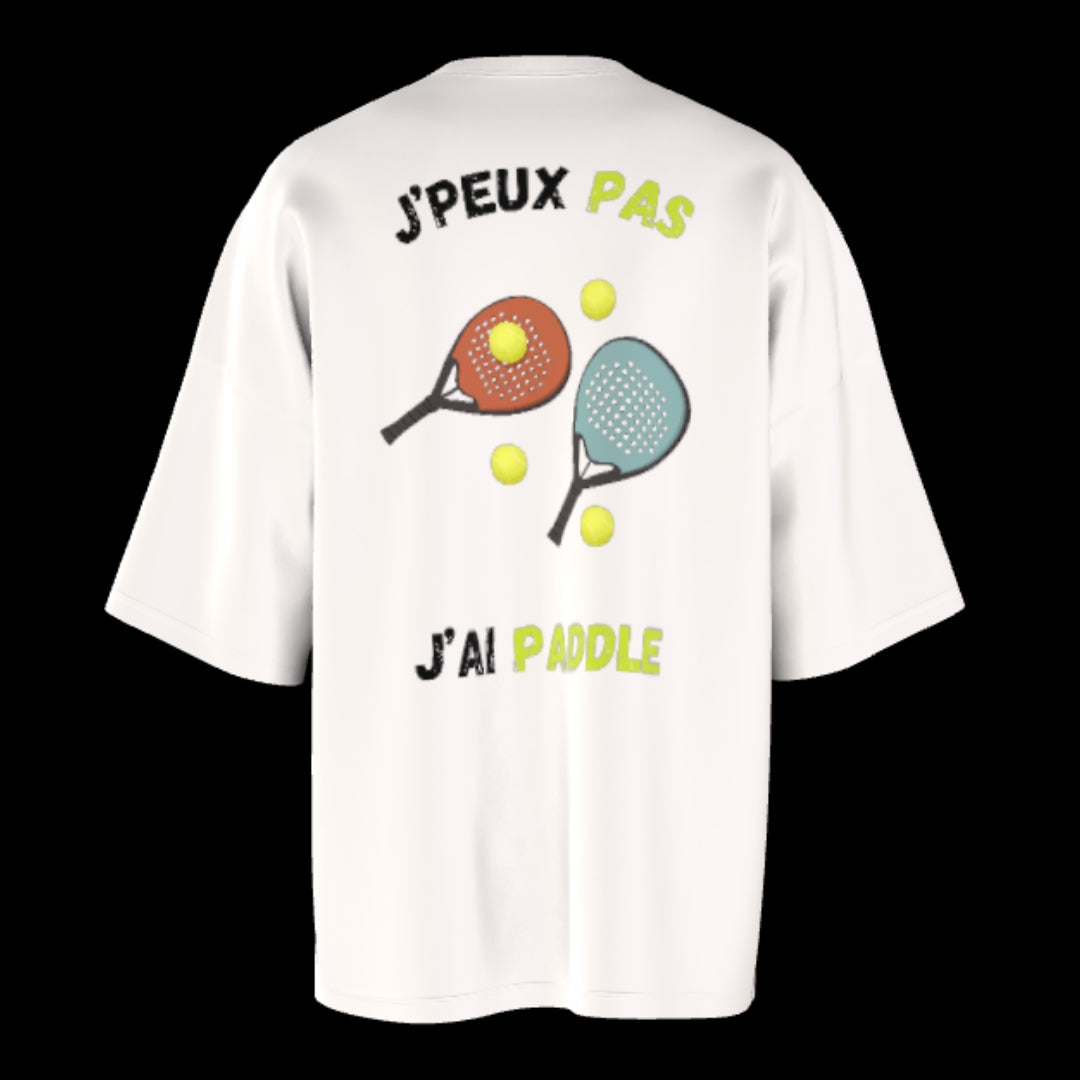 T-shirt unisexe épais ras du cou | J'peux pas j'ai Paddle