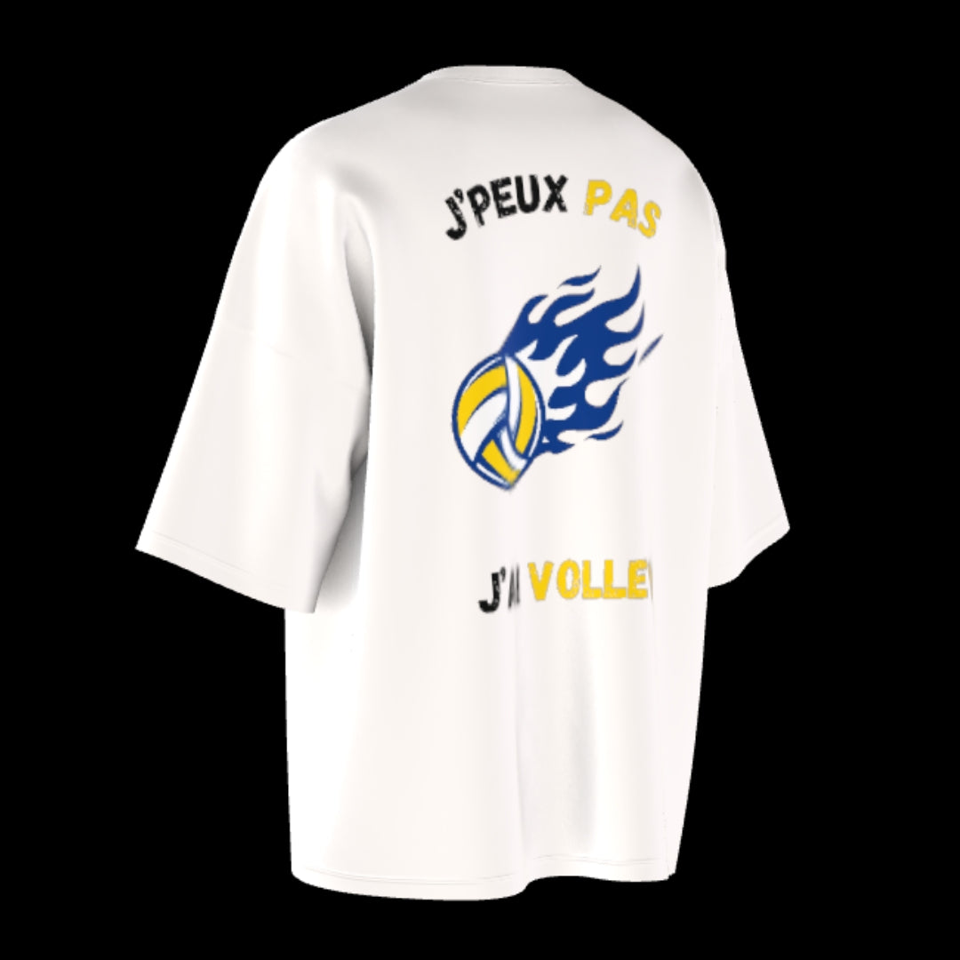 T-shirt unisexe épais ras du cou | J'peux pas j'ai volley