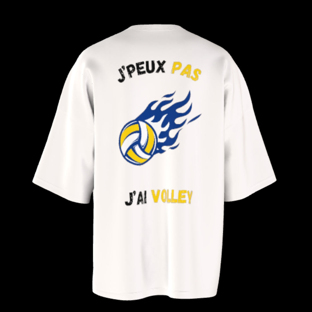 T-shirt unisexe épais ras du cou | J'peux pas j'ai volley